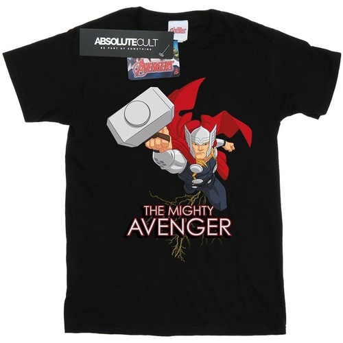 textil Hombre Camisetas manga larga Marvel Thor The Mighty Avenger Negro