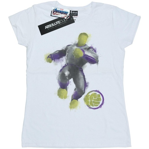 textil Mujer Camisetas manga larga Marvel Avengers Endgame Painted Hulk Blanco