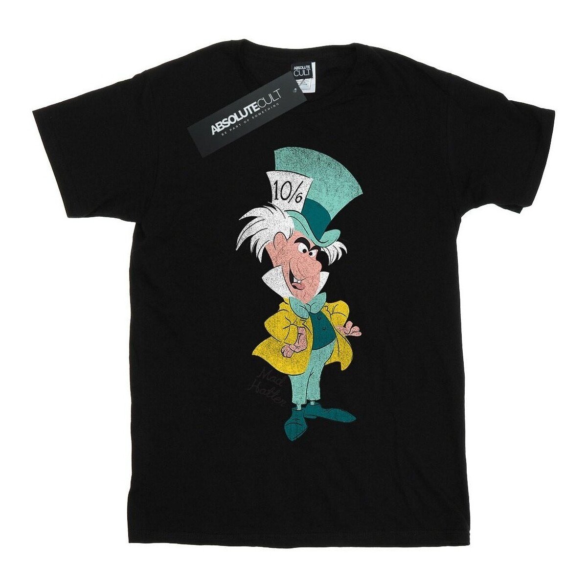 textil Niña Camisetas manga larga Disney Alice In Wonderland Mad Hatter Classic Negro