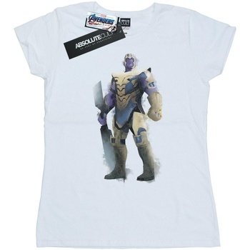 textil Mujer Camisetas manga larga Marvel Avengers Endgame Painted Thanos Blanco
