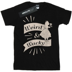 textil Niña Camisetas manga larga Disney Alice In Wonderland Weird And Wacky Negro