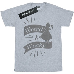 textil Niña Camisetas manga larga Disney Alice In Wonderland Weird And Wacky Gris