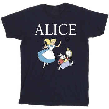textil Niño Camisetas manga corta Disney Alice In Wonderland Follow The Rabbit Azul