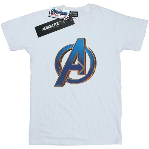 textil Mujer Camisetas manga larga Marvel Avengers Endgame Heroic Logo Blanco