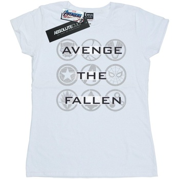 textil Mujer Camisetas manga larga Marvel Avengers Endgame Avenge The Fallen Icons Blanco