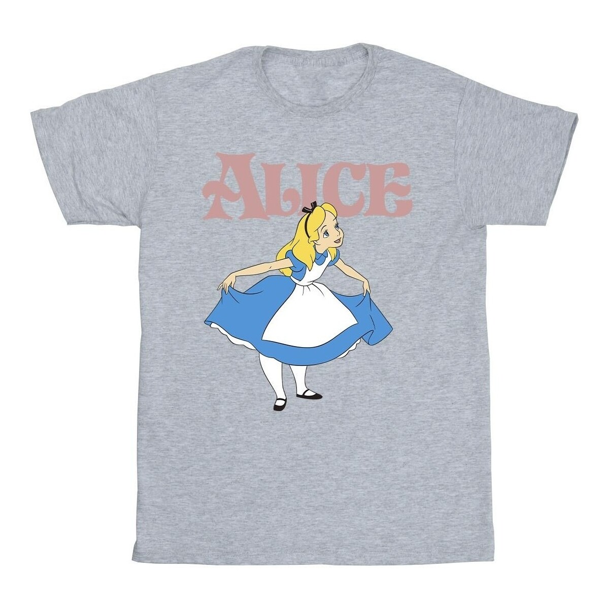 textil Niña Camisetas manga larga Disney Alice In Wonderland Take A Bow Gris