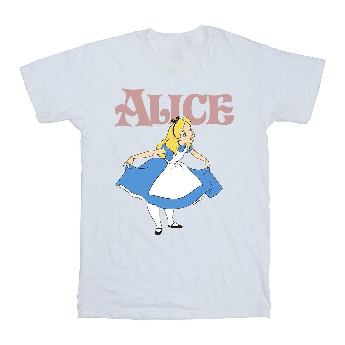textil Niña Camisetas manga larga Disney Alice In Wonderland Take A Bow Blanco