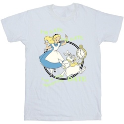 textil Niña Camisetas manga larga Disney Alice In Wonderland I'm Late Blanco