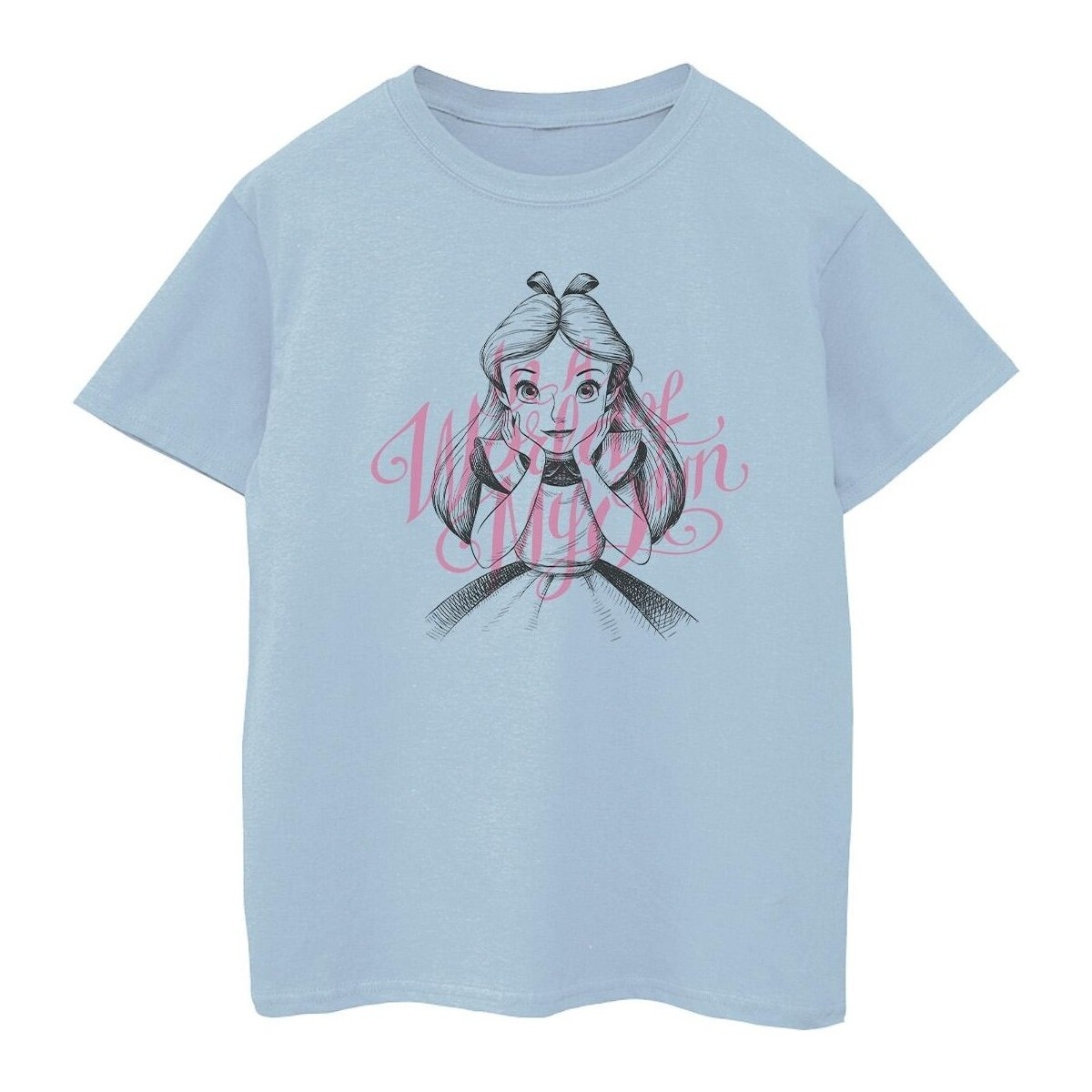 textil Niña Camisetas manga larga Disney Alice In Wonderland In A World Of My Own Azul