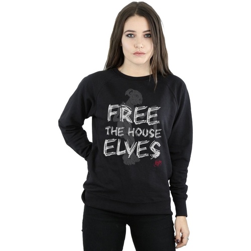 textil Mujer Sudaderas Harry Potter Dobby Free The House Elves Negro