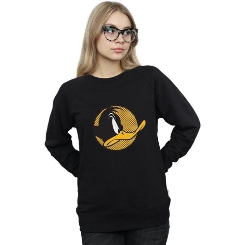 textil Mujer Sudaderas Dessins Animés Daffy Duck Dotted Profile Negro