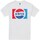 textil Hombre Camisetas manga larga Pepsi TV2626 Blanco