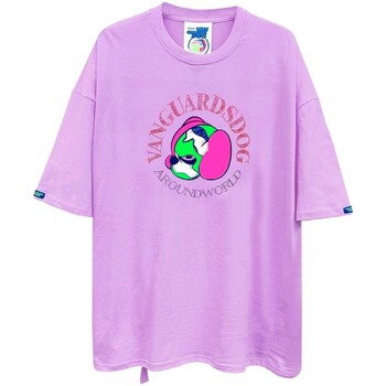 textil Hombre Camisetas manga corta Mod Wave Movement - Camiseta Vanguards Dog Rosa