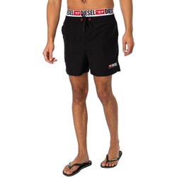 textil Hombre Bañadores Diesel Shorts De Baño Visper Con Doble Cinturilla Negro