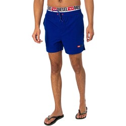 textil Hombre Bañadores Diesel Shorts De Baño Visper Con Doble Cinturilla Azul