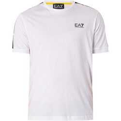 textil Hombre Camisetas manga corta Emporio Armani EA7 Camiseta Con Logo En El Pecho Blanco