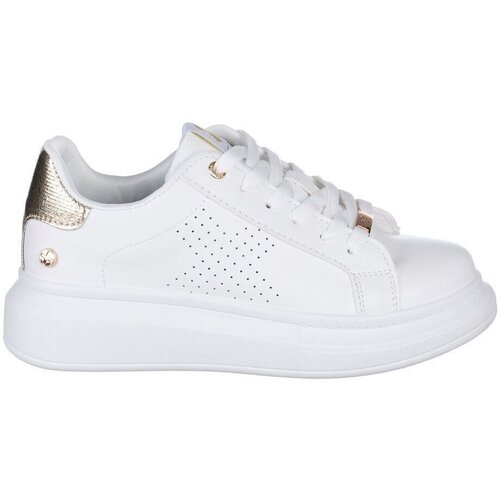 Zapatos Mujer Derbie & Richelieu Xti Sneakers  Plataforma 142394 Blanco Oro Blanco