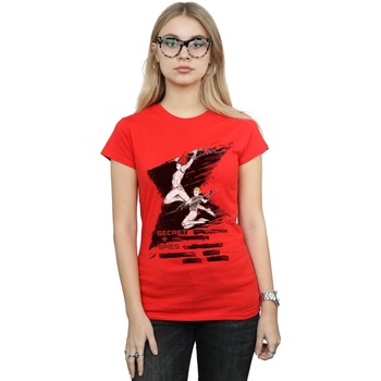 textil Mujer Camisetas manga larga Marvel Black Widow Movie Secrets 4 Spies Rojo