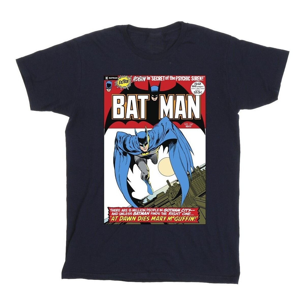 textil Niña Camisetas manga larga Dc Comics Running Batman Cover Azul