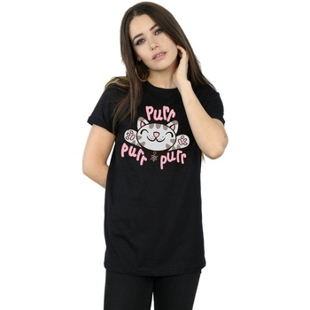 textil Mujer Camisetas manga larga Big Bang Theory Soft Kitty Purr Negro