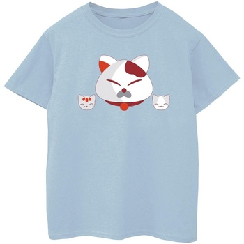textil Niño Camisetas manga corta Disney Big Hero 6 Baymax Kitten Heads Azul