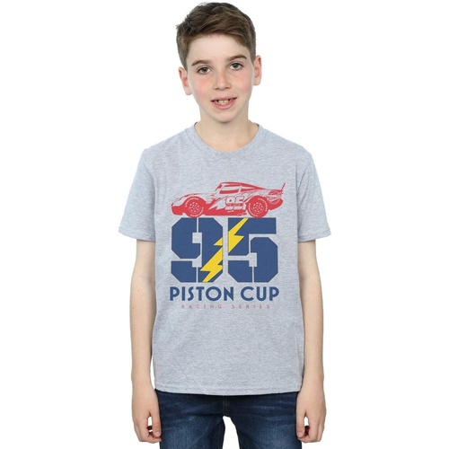 textil Niño Tops y Camisetas Disney Cars Piston Cup 95 Gris