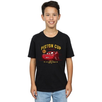 textil Niño Camisetas manga corta Disney Cars Piston Cup Champion Negro