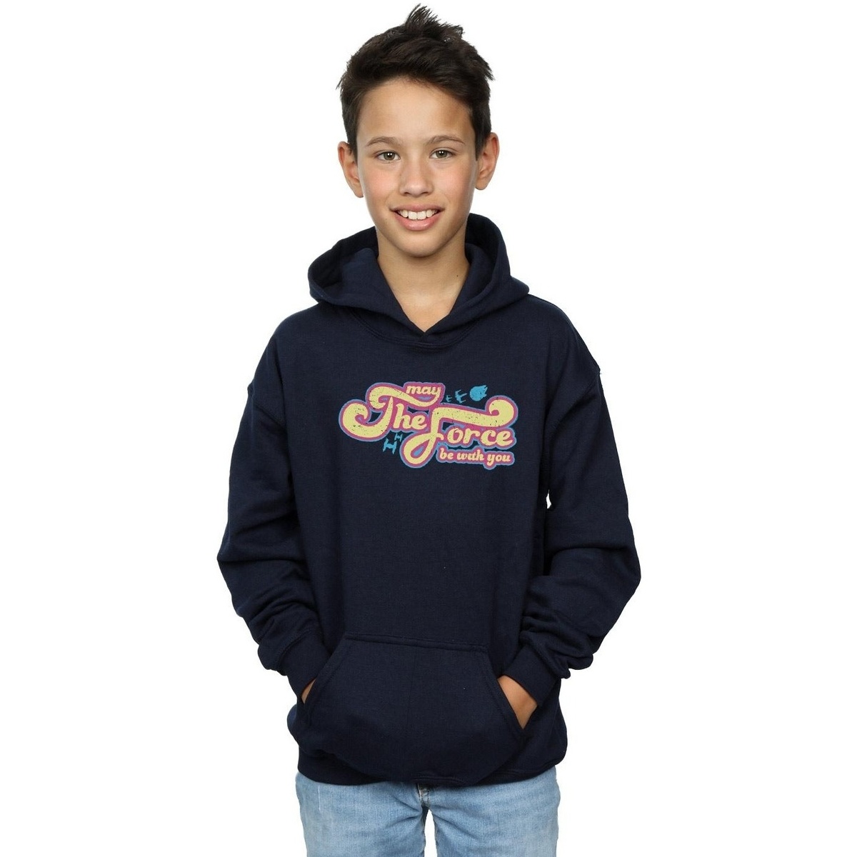 textil Niño Sudaderas Disney May The Force Be With You Azul