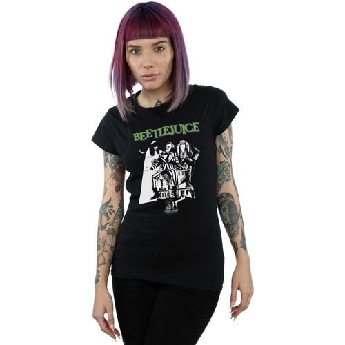 textil Mujer Camisetas manga larga Beetlejuice  Negro