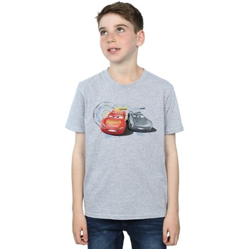 textil Niño Camisetas manga corta Disney Cars Lightning Vs Storm Gris