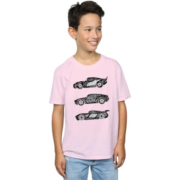 textil Niño Camisetas manga corta Disney Cars Text Racers Rojo