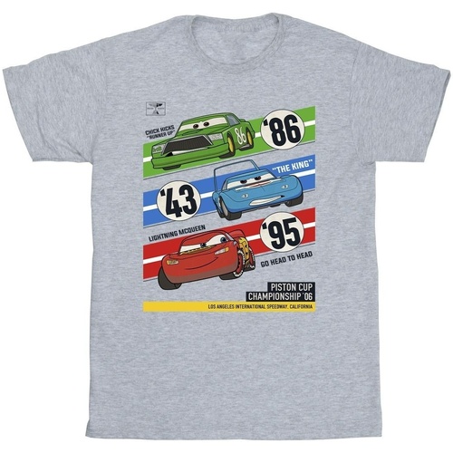 textil Niño Camisetas manga corta Disney Cars Piston Cup Champions Gris
