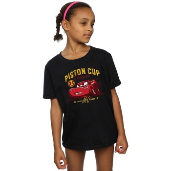 textil Niña Camisetas manga larga Disney Cars Piston Cup Champion Negro