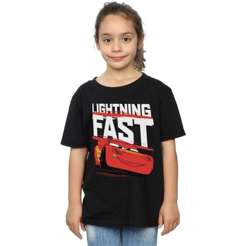 textil Niña Camisetas manga larga Disney Cars Lightning Fast Negro