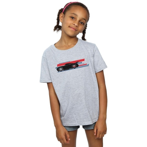 textil Niña Camisetas manga larga Disney Cars Jackson Storm Stripes Gris