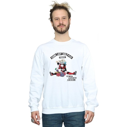textil Hombre Sudaderas Dc Comics Harley Quinn Come Out And Play Blanco