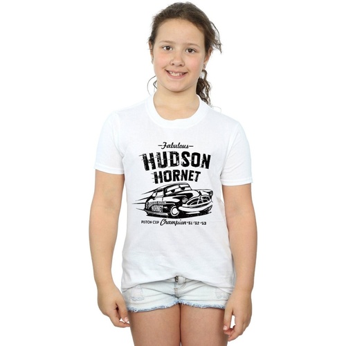 textil Niña Camisetas manga larga Disney Cars Hudson Hornet Blanco