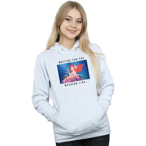 textil Mujer Sudaderas Disney Ariel Waiting For The Weekend Gris