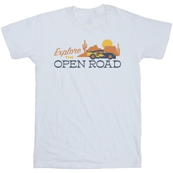 textil Niña Camisetas manga larga Disney Cars Explore The Open Road Blanco