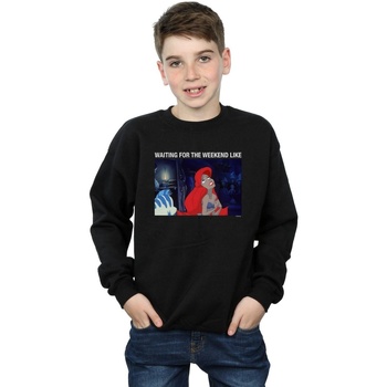 textil Niño Sudaderas Disney The Little Mermaid Waiting For The Weekend Negro