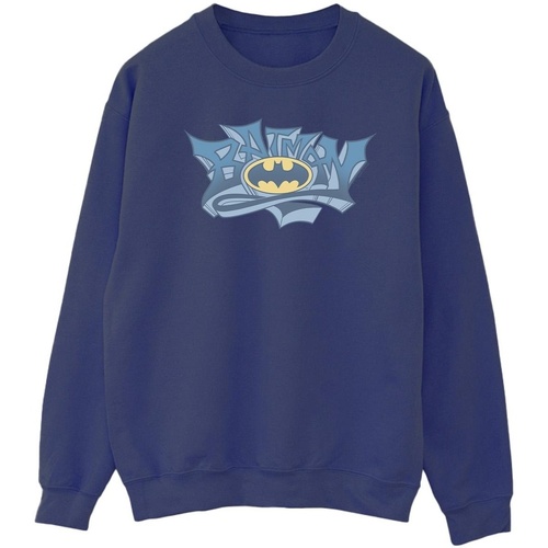 textil Hombre Sudaderas Dc Comics Batman Graffiti Logo Azul