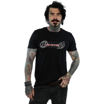 textil Hombre Camisetas manga larga Marvel BI13700 Negro