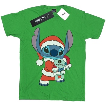 textil Niña Camisetas manga larga Disney Lilo And Stitch Stitch Christmas Verde