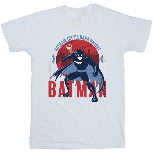 textil Hombre Camisetas manga larga Dc Comics Batman Gotham City Blanco
