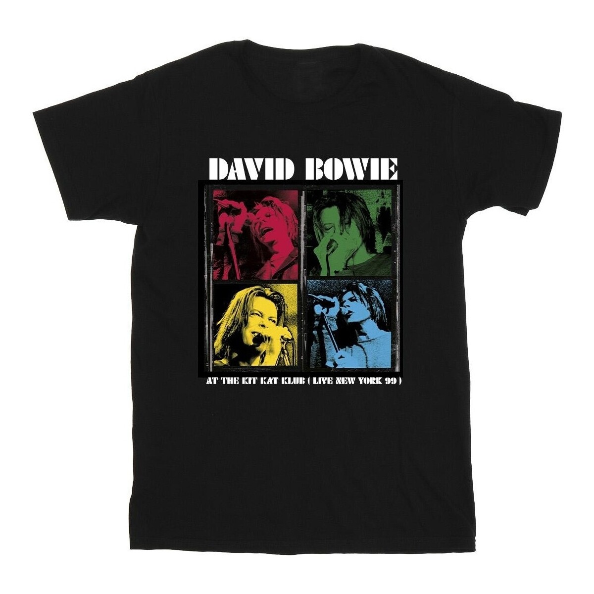 textil Niño Camisetas manga corta David Bowie At The Kit Kat Club Pop Art Negro