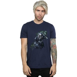 textil Hombre Camisetas manga larga Marvel Black Panther Wild Silhouette Azul