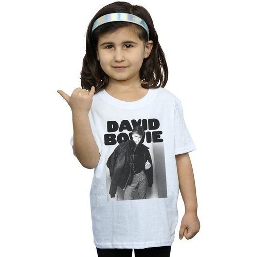 textil Niña Camisetas manga larga David Bowie Jacket Photograph Blanco