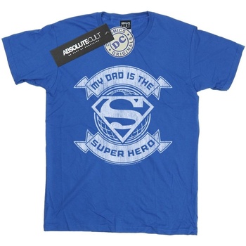 textil Niño Camisetas manga corta Dc Comics Superman My Dad The Superhero Azul