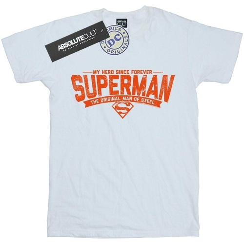 textil Niño Camisetas manga corta Dc Comics Superman My Hero Blanco