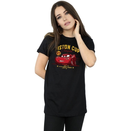 textil Mujer Camisetas manga larga Disney Cars Piston Cup Champion Negro